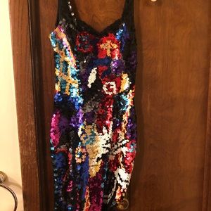 Colorful Sequin Dress